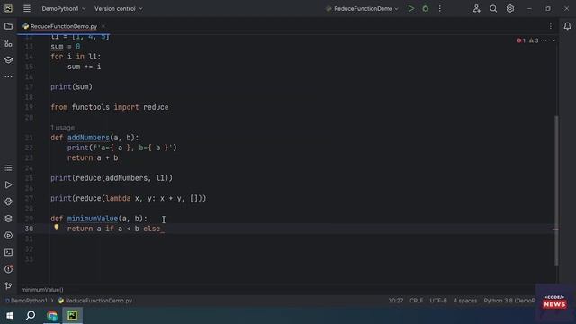 reduce() function in Python