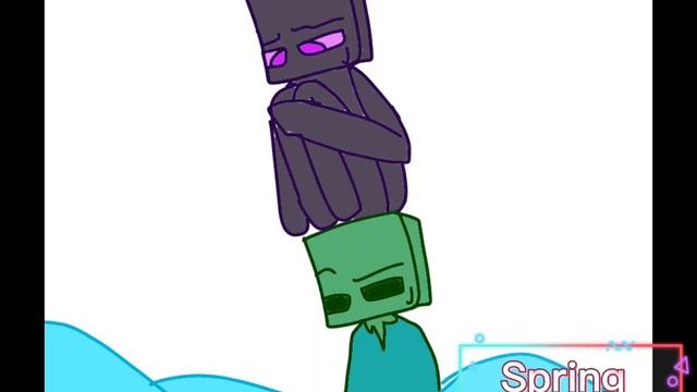 Zombie x enderman minecraft my ship OwO смотреть онлайн