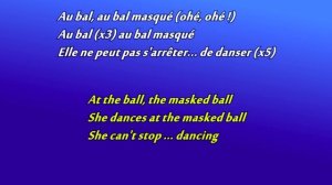 FRENCH LESSON - learn french with music ( lyrics + translation ) Le Bal Masqué