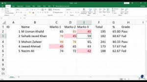 Computer Application Lec-15- Excel and Conditional Formatting