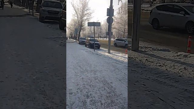 Барнаул в инее. 10 часов утра 27.02.2024 #барнаул #алтай смотреть онлайн