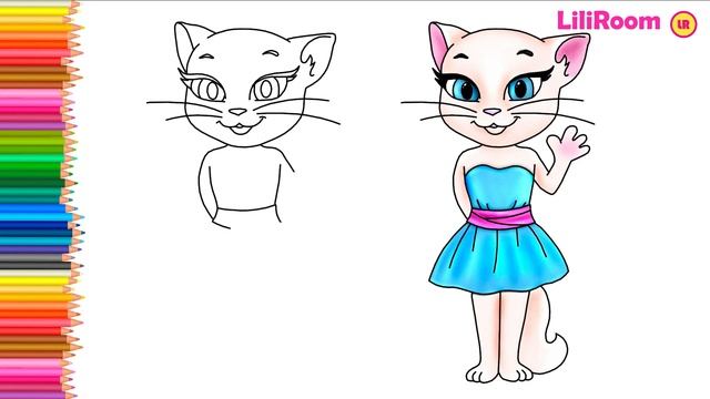 ?Рисуем Анжелу ?How to Draw Talking Angela смотреть онлайн