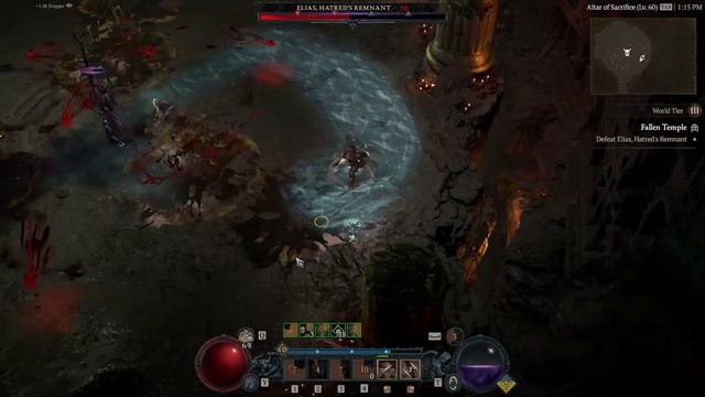 Diablo 4 - Shadow Rogue lvl 60 - Elias Bossbattle (1:20min)
