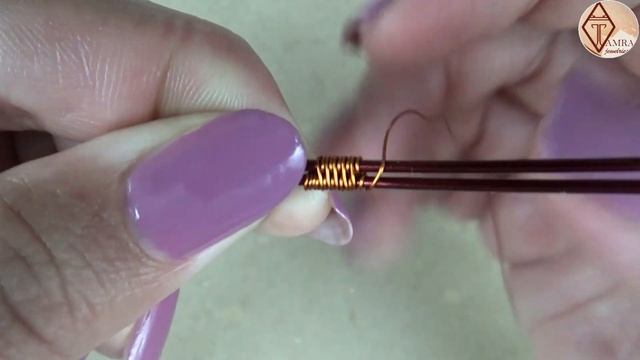 Wire weaving tutorial - basic wire weaving pattern for beginners, wire wrap techniques 2 base wires