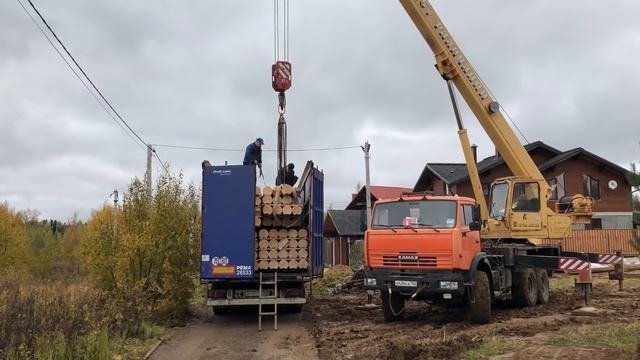 Строим дом из оцилиндрованного бревна