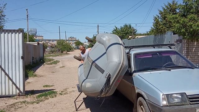 Багажник для перевозки лодки. смотреть онлайн