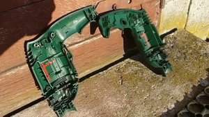 Bosch PSB 680 RE Hammer Drill inside cleaning, tricks and tips, revs button stuck