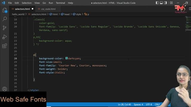CSS Fonts & Color Coding | Add Custom Fonts using Google Fonts | Web Development Course 2022 #15