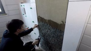 Сочетание плитки и мозаики+способ укладки.