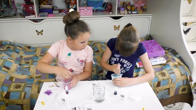 Делаем СЛАЙМ из набора СЛАЙМ ТАЙМ МЕГА / Как сделать слайм смотреть онлайн