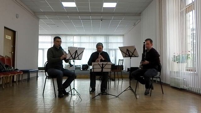 Mozart - Divertimento K.439, rehearsal. Khrobystov (oboe), Sysoyev (clarinet) Medvedev (bassoon) смотреть онлайн