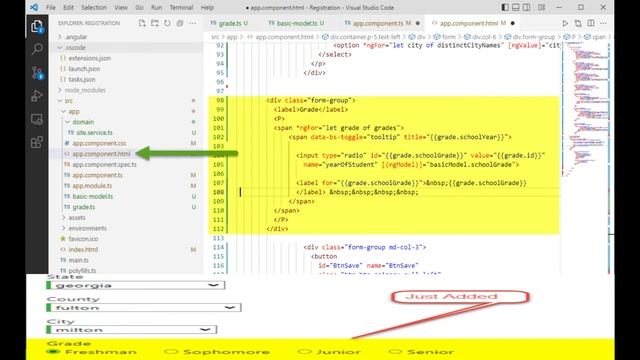 Part 7: Angular 13. Add Radio Button element to an existing Component. TDF. смотреть онлайн