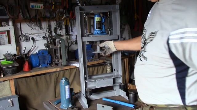 гидравлический пресс из домкрата 3-6 тонн своими руками смотреть онлайн