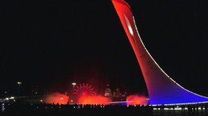 Поющие фонтаны в Олимпийском Парке в Адлере