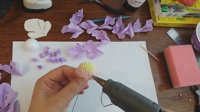 Скабиоза из Фоамирана
