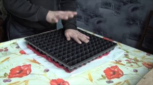 Готовим кассеты под рассаду.