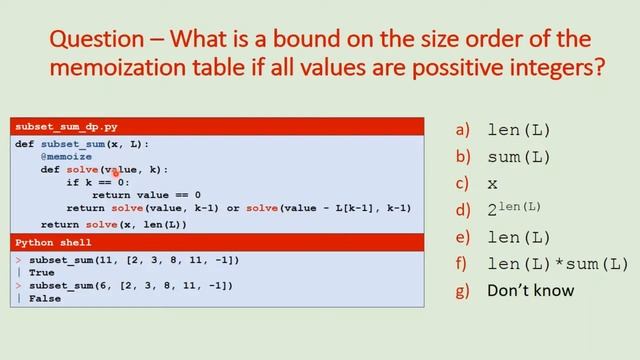 Dynamic programming
