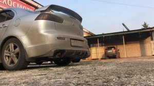 Раздвоенный выхлоп Lancer X Magnaflow