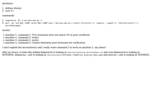 DevOps & SysAdmins: LDAP + TLS - different behaviour on two machines (3 Solutions!!) смотреть онлайн