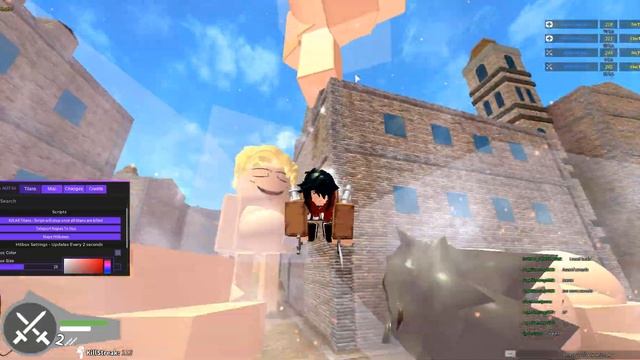Eu's AOT GUI Script | Attack on Titan: Downfall | ROBLOX EXPLOITING смотреть онлайн