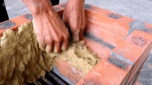 Маленькая печь из кирпича и глины