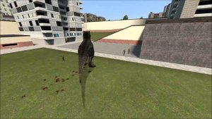 WW2 soldiers VS Dinosaurs Garry's Mod NPC Battles