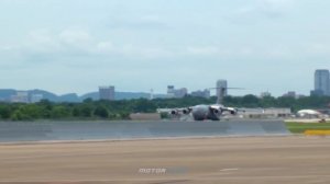 C-17 Globemaster III Cargo Aircraft Take Off and Landing U.S. Air Force