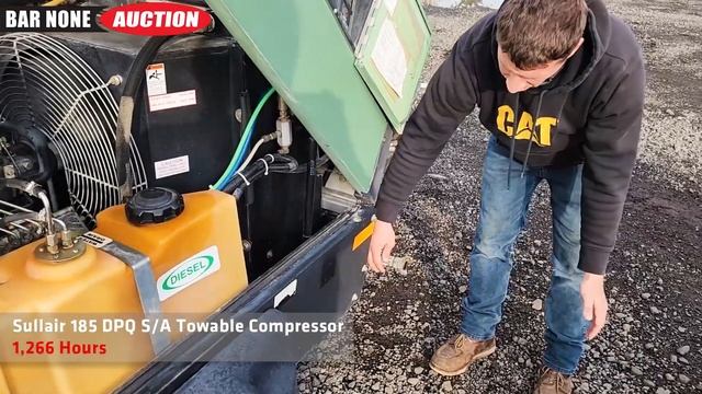 Sullair 185 DPQ S/A Towable Compressor смотреть онлайн