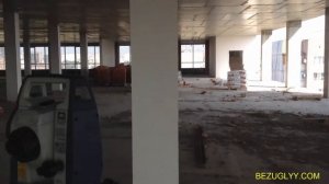 Нивелировка плиты перекрытия.