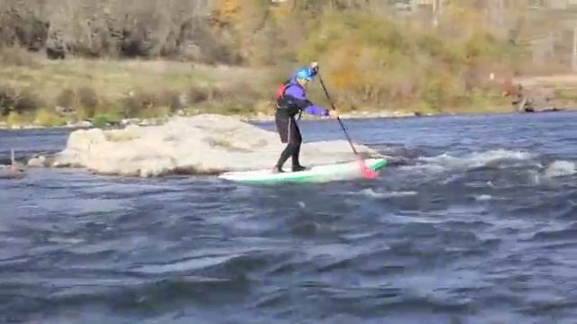 Sawyer Storm SUP Whitewater Class 2 Surf & Eddy Turns смотреть онлайн