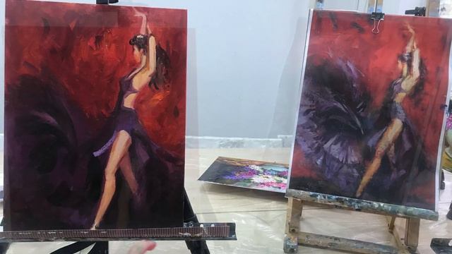 Рисую картину маслом смотреть онлайн