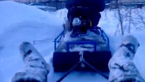 Мотобуксировщик толкач "Альбатрос-XL" (почти снегоход)