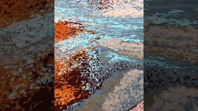 Современный круглый ковер 2,5 метра. Яркий круглый ковер ручной работы. Купить ковер в Москве