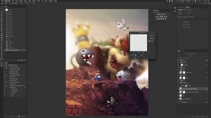 Speed Art (Photoshop) Super Mario Edition | Mario Vs. Bowser