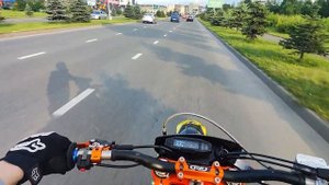 ВПЕРВЫЕ ВЫЕХАЛ НА НОВОМ МОТОЦИКЛЕ – СРАЗУ ЖЕ НА ЗАДНЕМ) JHL Z8 182MN