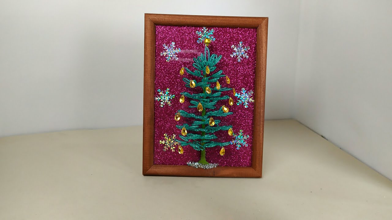 Работы из бисера. 1часть. Ёлка. Веточки. 2 варианта украшения. Мастер класс. Пошаговый МК . смотреть онлайн