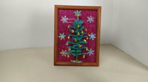 Работы из бисера. 1часть. Ёлка. Веточки. 2 варианта украшения. Мастер класс. Пошаговый МК .