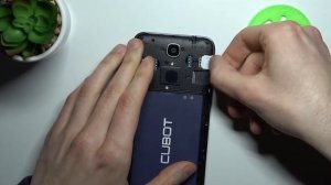 Как вставить сим карту и карту СД на CUBOT X18 / Как вставить карту памяти в CUBOT X18