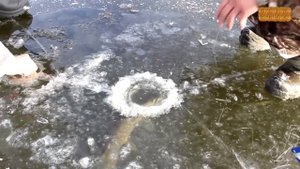 Зимняя рыбалка на реке Керша.