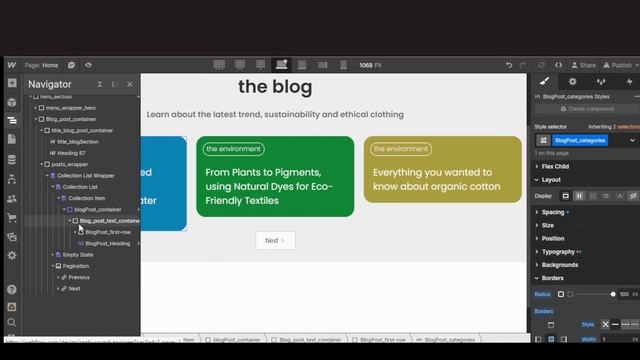 How to create a responsive blog in webflow