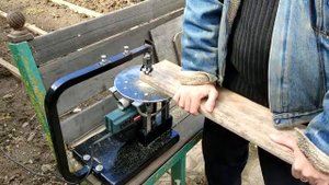 Стационарный лобзик из подручных материалов