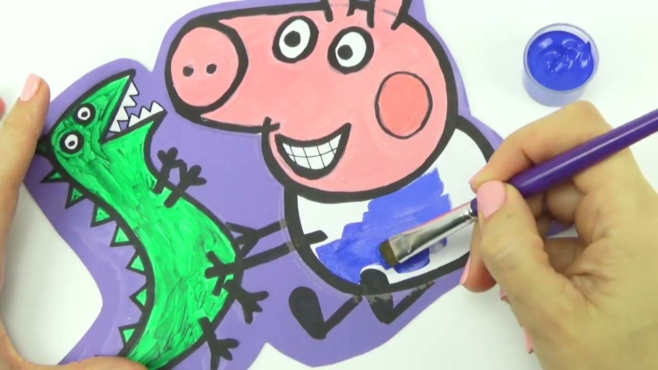 Свинка Пеппа игрушки из мультика, поделки, раскраски смотреть онлайн