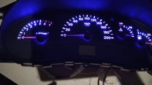 Пересвет Приборная панель Калина 1