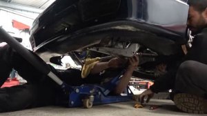 Nissan S13 Silvia crossmember rack mod and exhaust removal