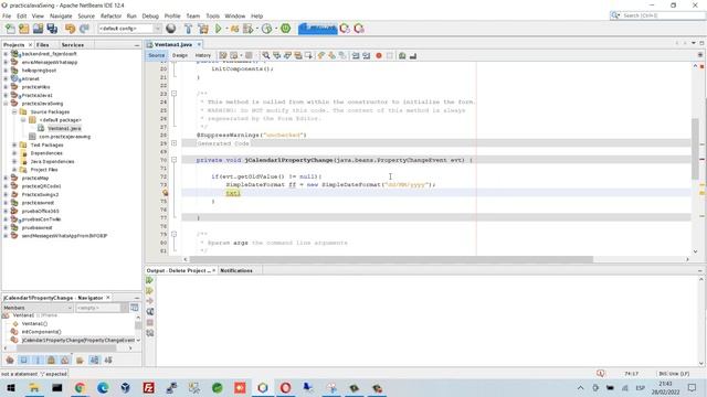 Setear fecha de JCalendar a componente Text Field en Java смотреть онлайн