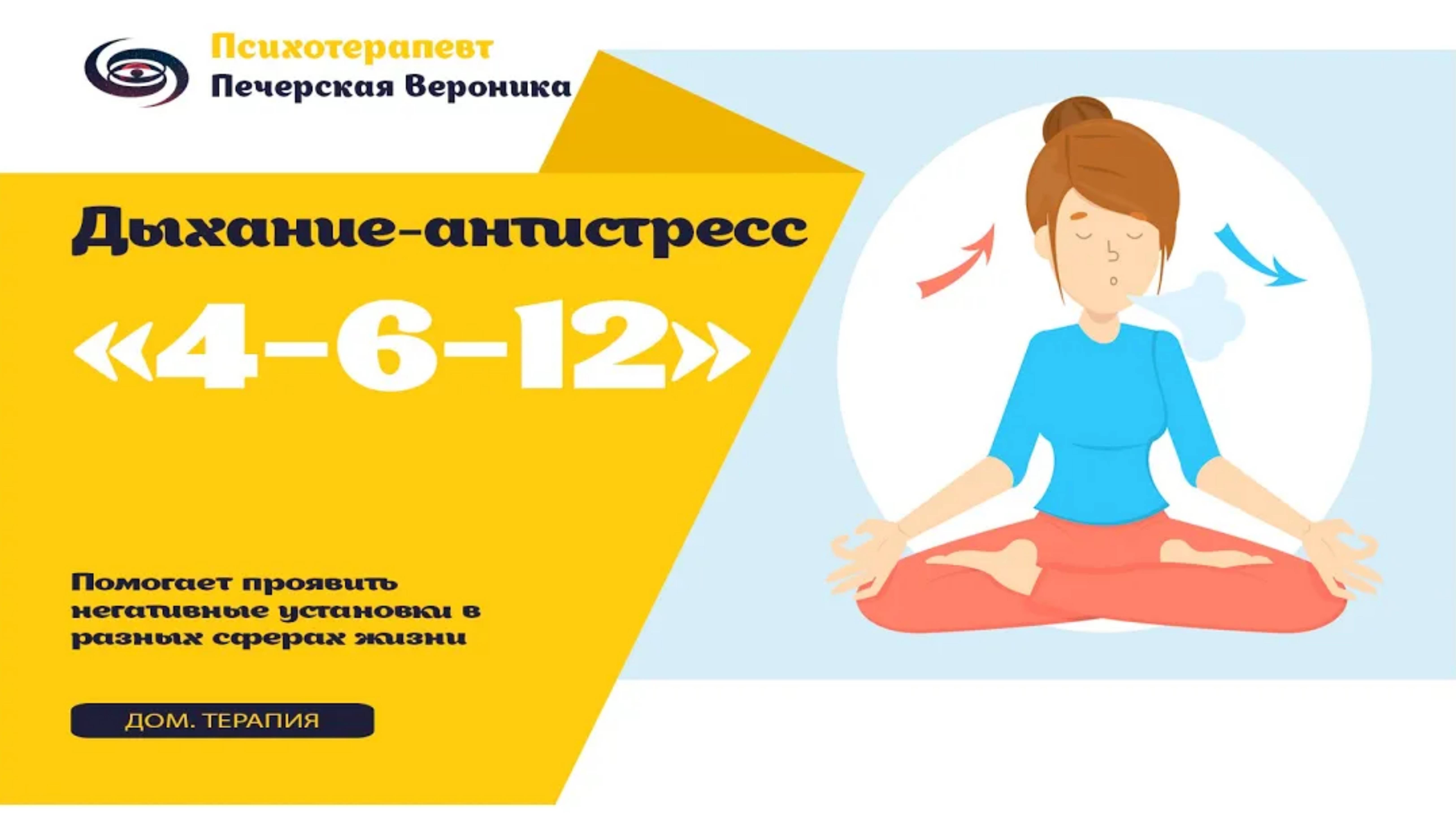 Техника дыхания «4-6-12»: помогает справиться с тревожностью, беспокойством, приступами паники