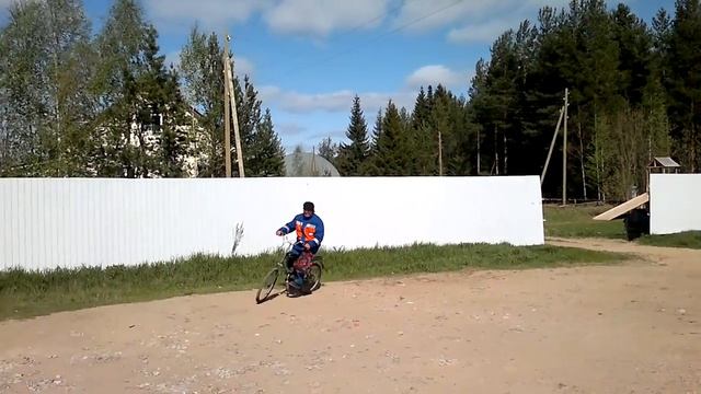 Мотовелосипед или веломопед. Своими руками. В действии.