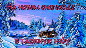 В зимовье на снегоходе Вектор 551