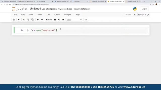 Python File Handling Tutorial | Learn File Operations | Python Training | Edureka | Python Live - 2