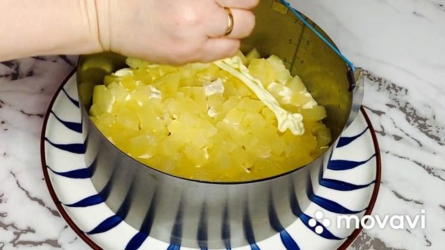 Знаю, что буду готовить на Праздничный стол! Салат с курицей и ананасами #салат #новогоднийсалат